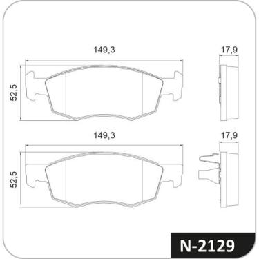 Imagem de Pastilha Freio Dianteiro Strada 2020 a 2024 Cobreq N-2129