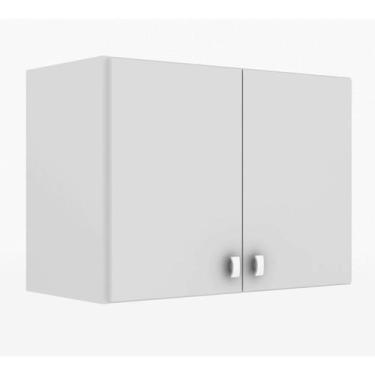 Imagem de Armario Aereo Para Lavanderia 02 Portas Multiuso AM3104 Branco Tecno M