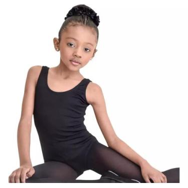 Imagem de Collant Regata Com Saia Embutida Ballet Jazz Infantil Menina - Maria C