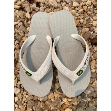 Imagem de Chinelo Brasileirinha Adulto do N 33/34 ao 45/46, Branco, 39/40