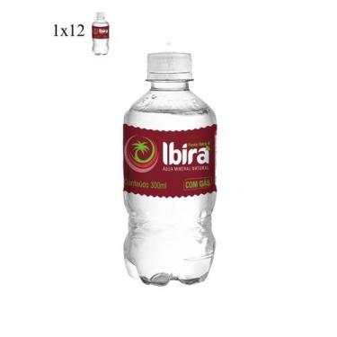 Imagem de Água Mineral Natural Ibirá Com Gás Garrafa 300 ml Pack com 12 Unidades