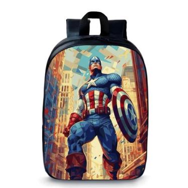 Imagem de Mochila Escolar Pequena Bolsa Pré Escolar Infantil Super Heróis Geek S
