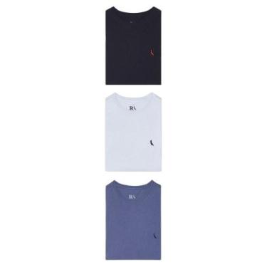 Imagem de Kit 3 Camisetas Bordadas Brasa E Gota Reserva, Preto, Branco, M