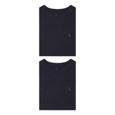 Imagem de Kit 2 Camisetas Brasa Preta Pica Pau Bordado Reserva, GG, Preto