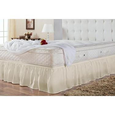 Imagem de Saia Box Cama Queen  Ajustável com Elástico - Sophia Enxovais, palha