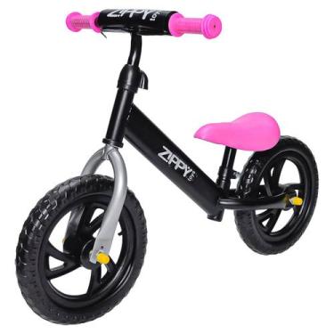 Imagem de Bicicleta Para Bebês Andador Sem Pedal Treina Equilibrio Cor Rosa - Zi