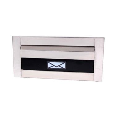 Imagem de Caixinha De Correio Inox Moderna Preta 35cm - JGC COMERCIAL