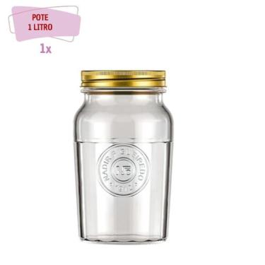 Imagem de Pote Americano Vintage Retro Tampa Biscoito 1,5L Nadir 1Un - NADIR FIG
