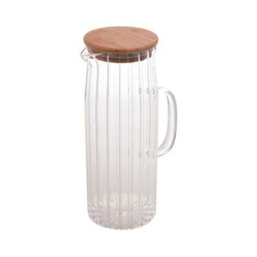 Imagem de Jarra Em Vidro Com Tampa Em Bambu 1,1 L Wolff