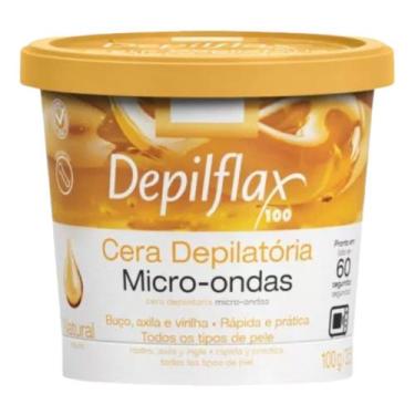 Imagem de Cera Depilatória Micro-Ondas Depilflax Natural 100g
