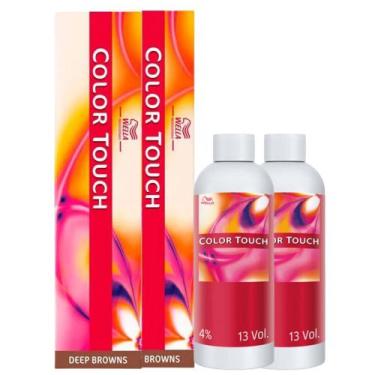 Imagem de Color Touch Tonalizante 2x 6/7 Louro Escuro + 2 E. 4% - Wella, UNICA