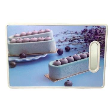 Imagem de Tabua de Plástico 30x20cm Corte Carne Legumes Frutas - Napoles