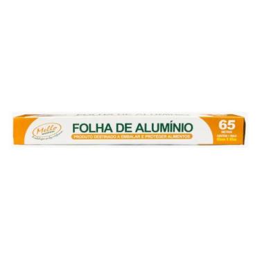 Imagem de Papel Alumínio 45cmx65mt Mello Assados Cozinha Rolo 1un  - Embakeep