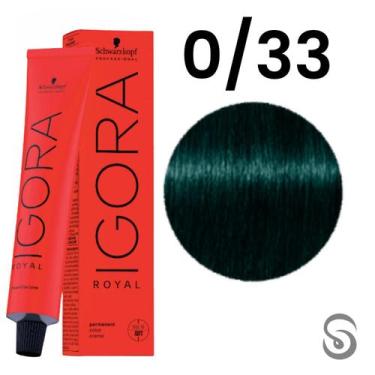 Imagem de Schwarzkopf Igora Royal Coloração 0/33 Tom Mistura Verde 60ml, UNICA