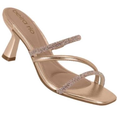 Imagem de Tamanco Beira Rio 8478.207 Feminino, Ouro rosado, 38