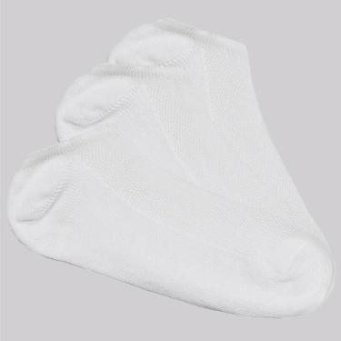 Imagem de Kit Meia Selene 3 Pares Sapatilha Feminino Branca, 34-39