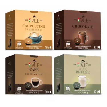Imagem de Capsulas Dolce Gusto Chocolate Cappuccino Café Italle 4o Und