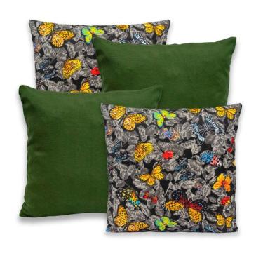 Imagem de Kit 4 Capas de Almofada com Zíper 40cmx40cm Gorgurinho - Dryka Enxovai