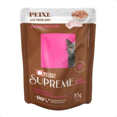 Imagem de Quatree Supreme Sachê Gatos Adultos Peixe Ao Molho - 85 G