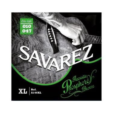 Imagem de Encordoamento Violão Aço .010-.047 Savarez P. Bronze A140XL