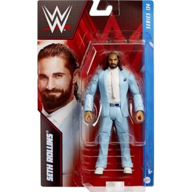 Imagem de Mattel WWE Basic Action Figure, Seth Rollins, Posable 6-inch Collectible for Ages 6 Years Old & Up