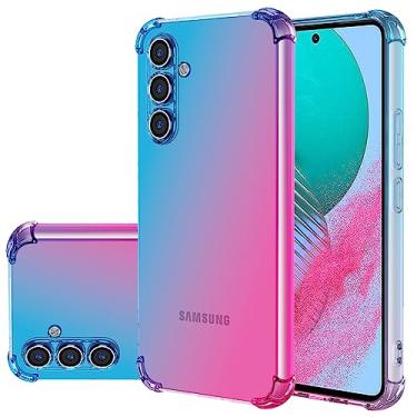 Imagem de Gufuwo Capa para Galaxy M54 5G, capa fofa para Samsung M54 5G SM-M546B para meninas e mulheres, capa protetora à prova de choque de TPU macio antiarranhões gradiente para Samsung Galaxy M54 5G