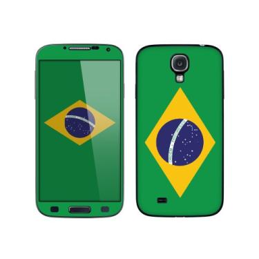 Imagem de Cellet Capa de bandeira do Brasil para Samsung Galaxy S4 - Verde