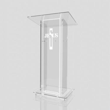 Imagem de Púlpito de Acrílico para Igrejas e Empresas com ou sem Gravação - Acri