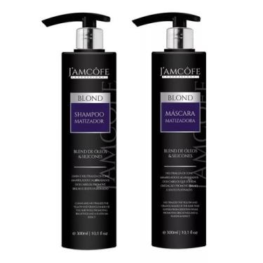 Imagem de Kit Shampoo e Máscara Matizador Blond Jamcofe Professional - J'amcôfe
