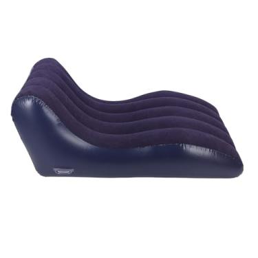 Imagem de Espreguiçadeira Inflável Air Sofa, Sofá Inflável Portátil Lazy Lounger Chair Cozy Sleeping Camping Sofá-cama para Piqueniques Ao Ar Livre, Caminhadas, Praia, Home Park Travel,