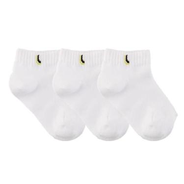 Imagem de Kit 3 Pares de Meias Lupo Infantis Cano Curto Algodão 2725, 29/32, Bra
