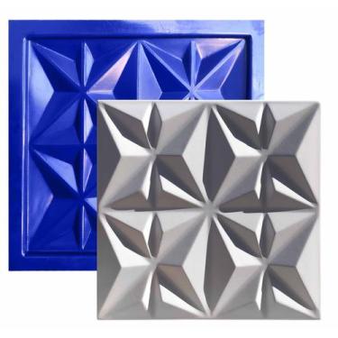 Imagem de Forma 3D Gesso e Cimento ABS 1mm - Cullinans Moderno 30x30 cm - Xmolde