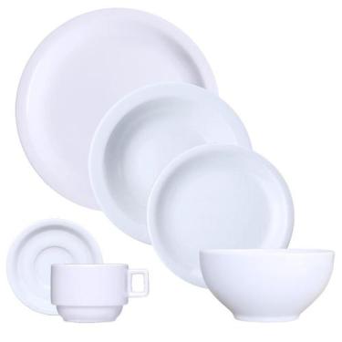 Imagem de Aparelho Jantar Chá C Bowl Cumbuca 48 Peças Iguaçu Porcelana Germer 8 