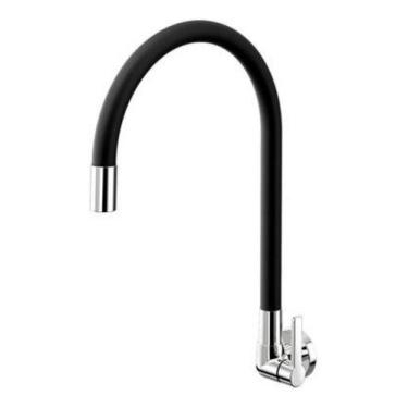 Imagem de Torneira Gourmet Cozinha Parede Flexível Docol Galiflex Pret