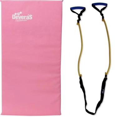 Imagem de Kit colchonete academia e elastico extensor de exercicios - Deveras, R
