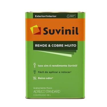 Imagem de Tinta suvinil rende cobre muito fosco 18l palha 50308448