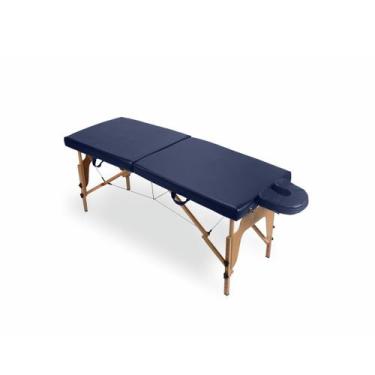 Imagem de Maca Portátil com Espuma Injetada - Arktus, Azul escuro