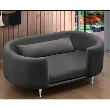 Imagem de Cama Pet Premium  Marshall para Cães e Gatos Cinza - JBS TAPEÇARIA