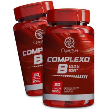 Imagem de 2 Potes Complexo B Kit 120 Cáps - Quantum  - Quantum Nutrition