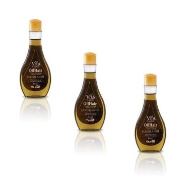 Imagem de Óleo para cabelo muriel 80ml - jaborandi - kit c/3 - NOVA MURIEL
