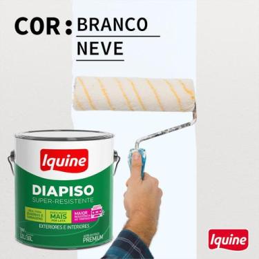 Imagem de Tinta Acrílica Iquine Dia Piso 3,6l Cores , Branco
