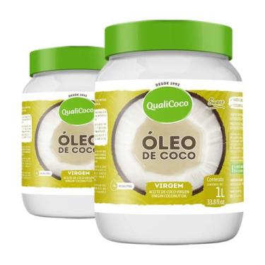 Imagem de Kit 2 Óleo de coco Virgem Qualicoco 1 litro - Qualicôco
