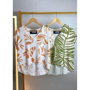 Imagem de BLUSA EM VISCOSE SOLTA FEMININA ESTAMPADA-Feminino