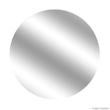 Imagem de Espelho redondo jateado iluminado com led quente 60cm - Woodglass