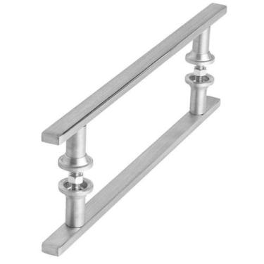 Imagem de Puxador Inox Escovado 40cm Para Porta Pivotante Vidro SF.MS - ShopFort