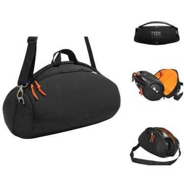 Imagem de Bolsa Case Capa Compatível Boombox 1 2 3 Bolso Alça Transporte Aveluda