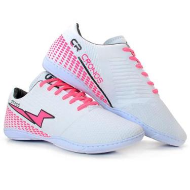 Imagem de Chuteira Futsal Cronos Masculino Feminino sola costurada tenis futebol