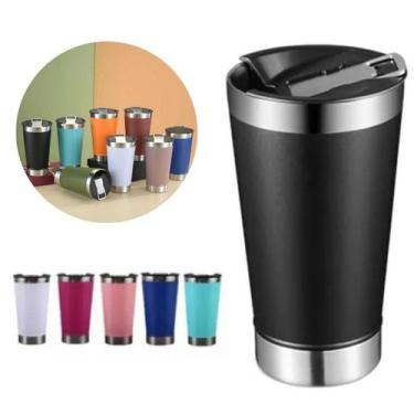 Imagem de Caneca Térmica Com Tampa E Abridor De Garrafa 510ml Sortido Ideal Para