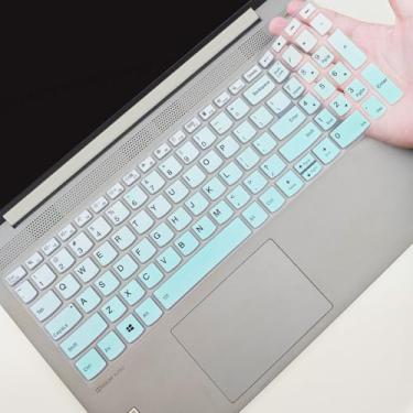Imagem de YongMai Capa de teclado para Lenovo Yoga 7i 39.6 cm, "Lenovo Flex 5 15.6, IdeaPad 3 3i 15.6, ThinkBook 15 G2 G3 15p, ThinkBook Gen 4 15.6 (verde)