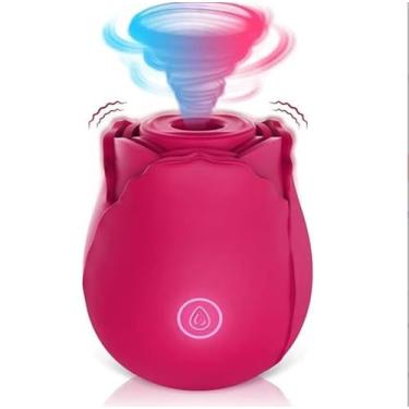 Imagem de Sugador Feminino de Clitóris Recarregável Vibrador Rosa Estimulador